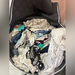 Tote of Baby Clothes: Newborn-6 months